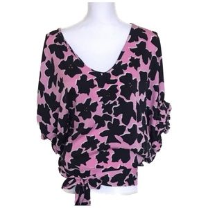 💕💕 DVF silk sash tie top